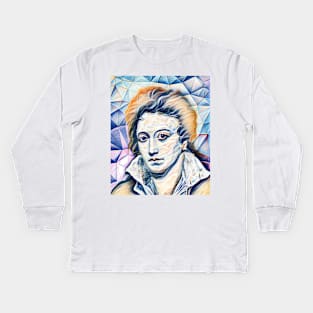 Percy Bysshe Shelley Portrait | Percy Bysshe Shelley Artwork 12 Kids Long Sleeve T-Shirt